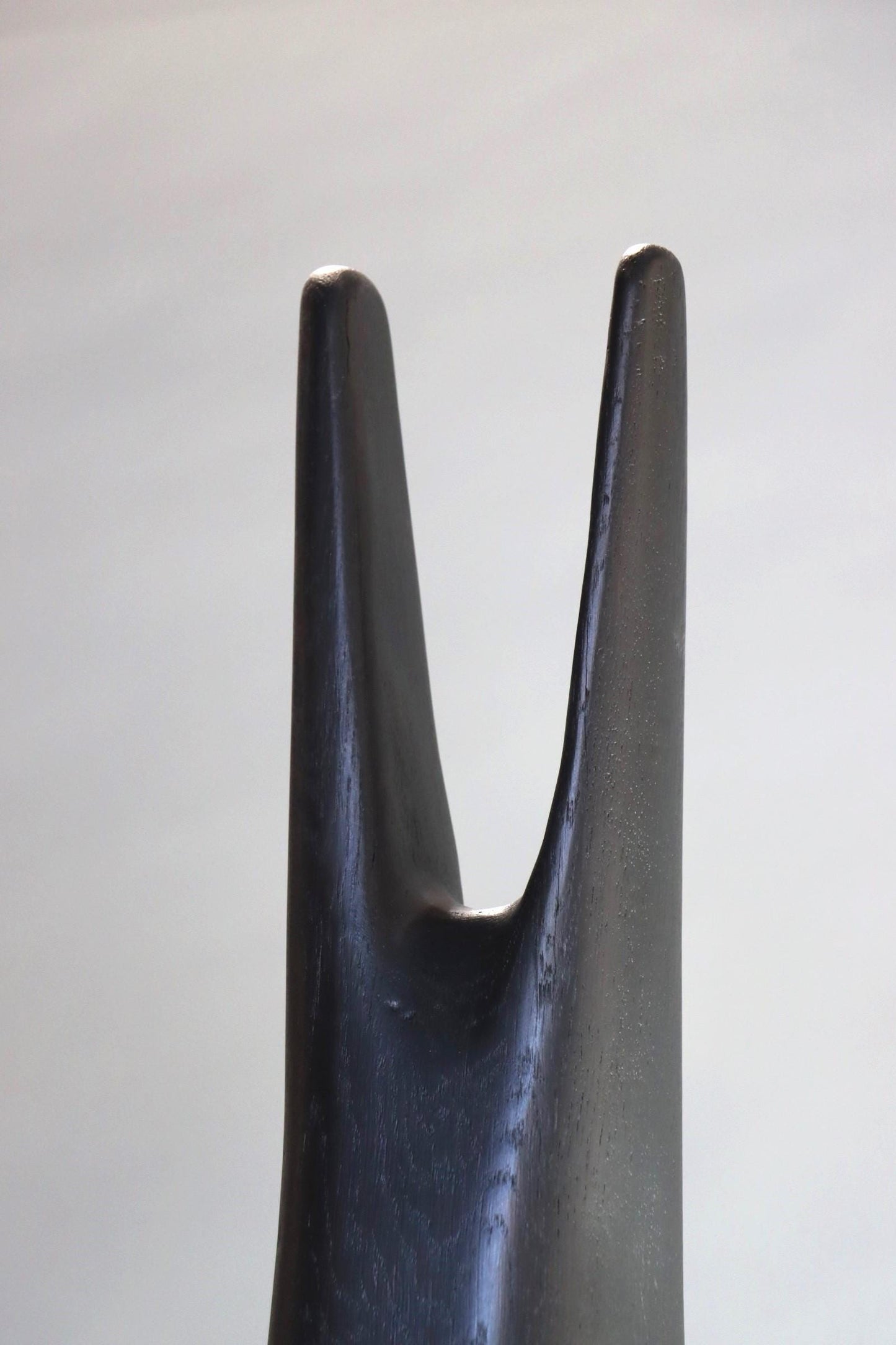 Hand Carved Oak Minimalist Sculpture