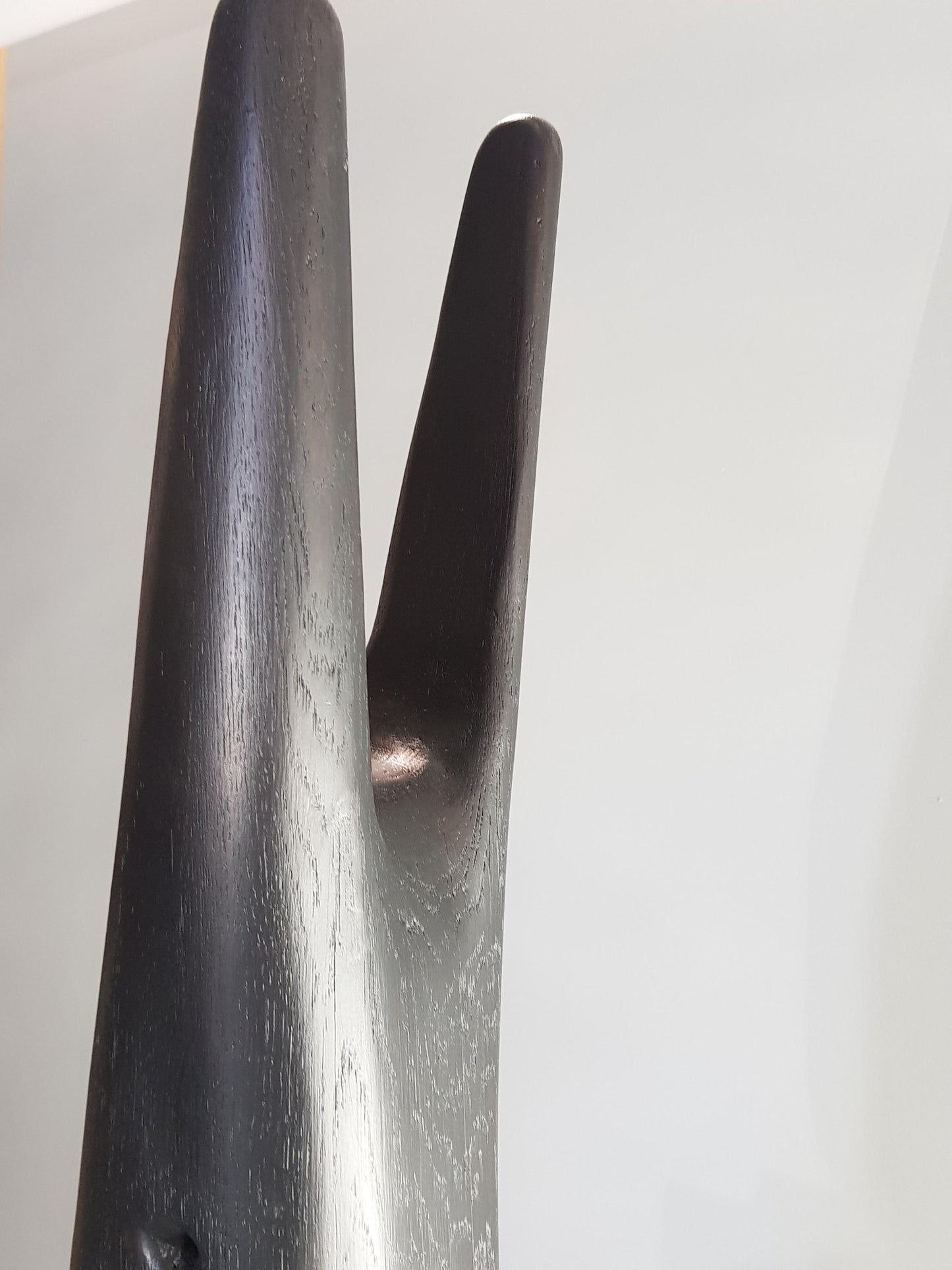 Hand-Carved Oak Sculpture