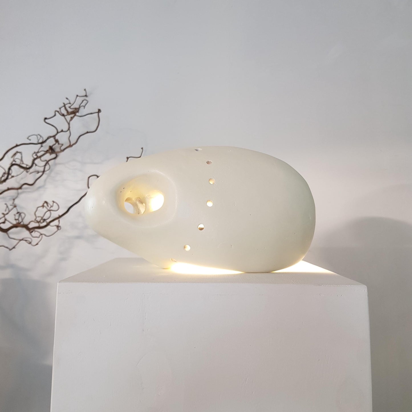 Table Lamp, Unique Light, Statement, Bold, Neutral Tones, one of a kind