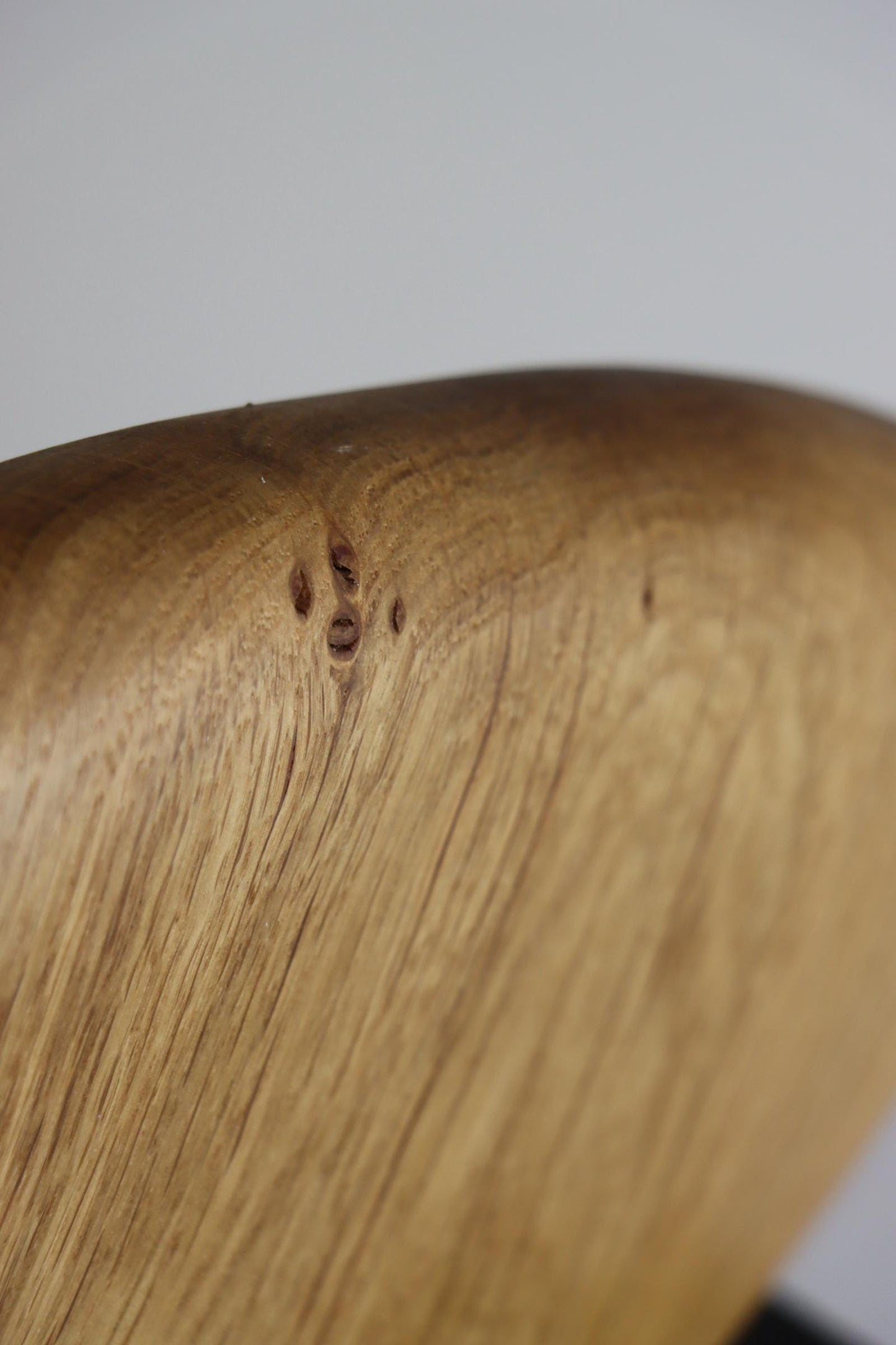 Beautiful hand carved oak pebble sculpture, home decor.