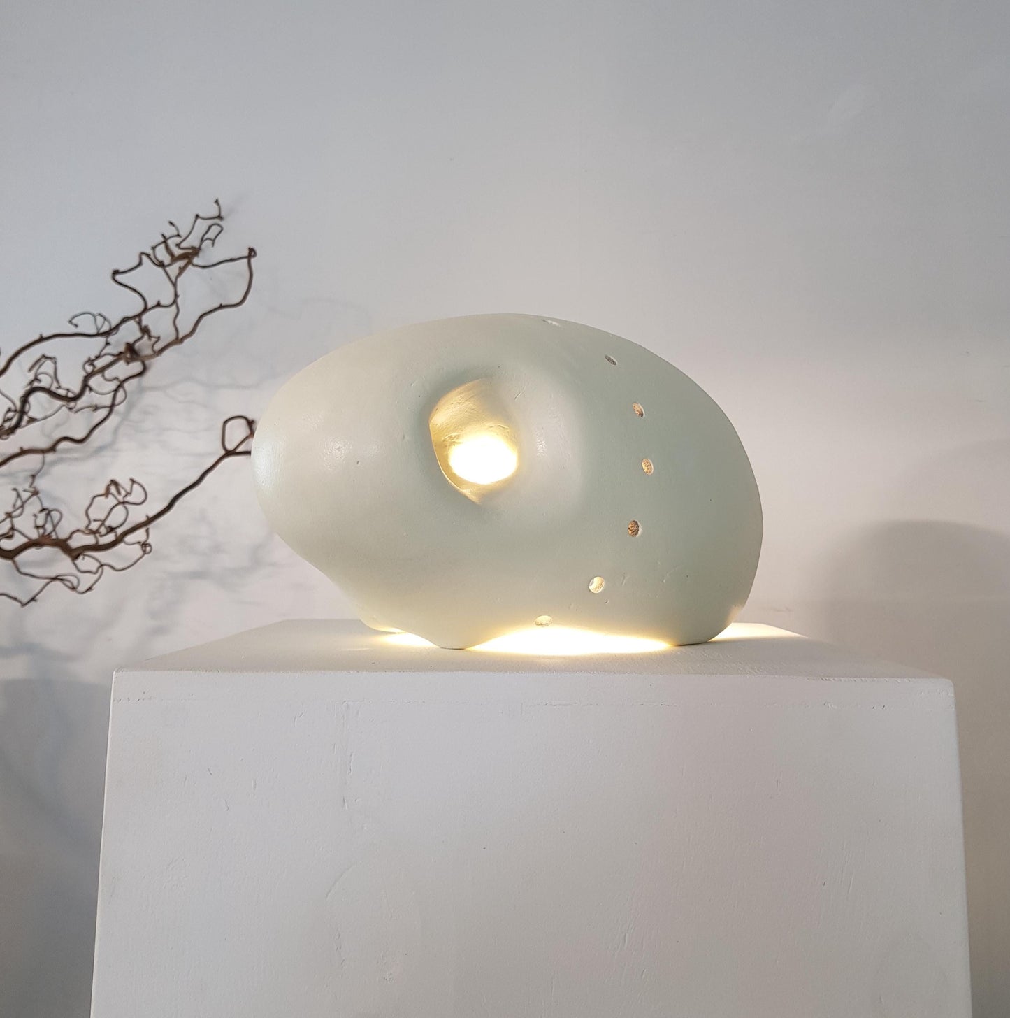 Table Lamp, Unique Light, Statement, Bold, Neutral Tones, one of a kind