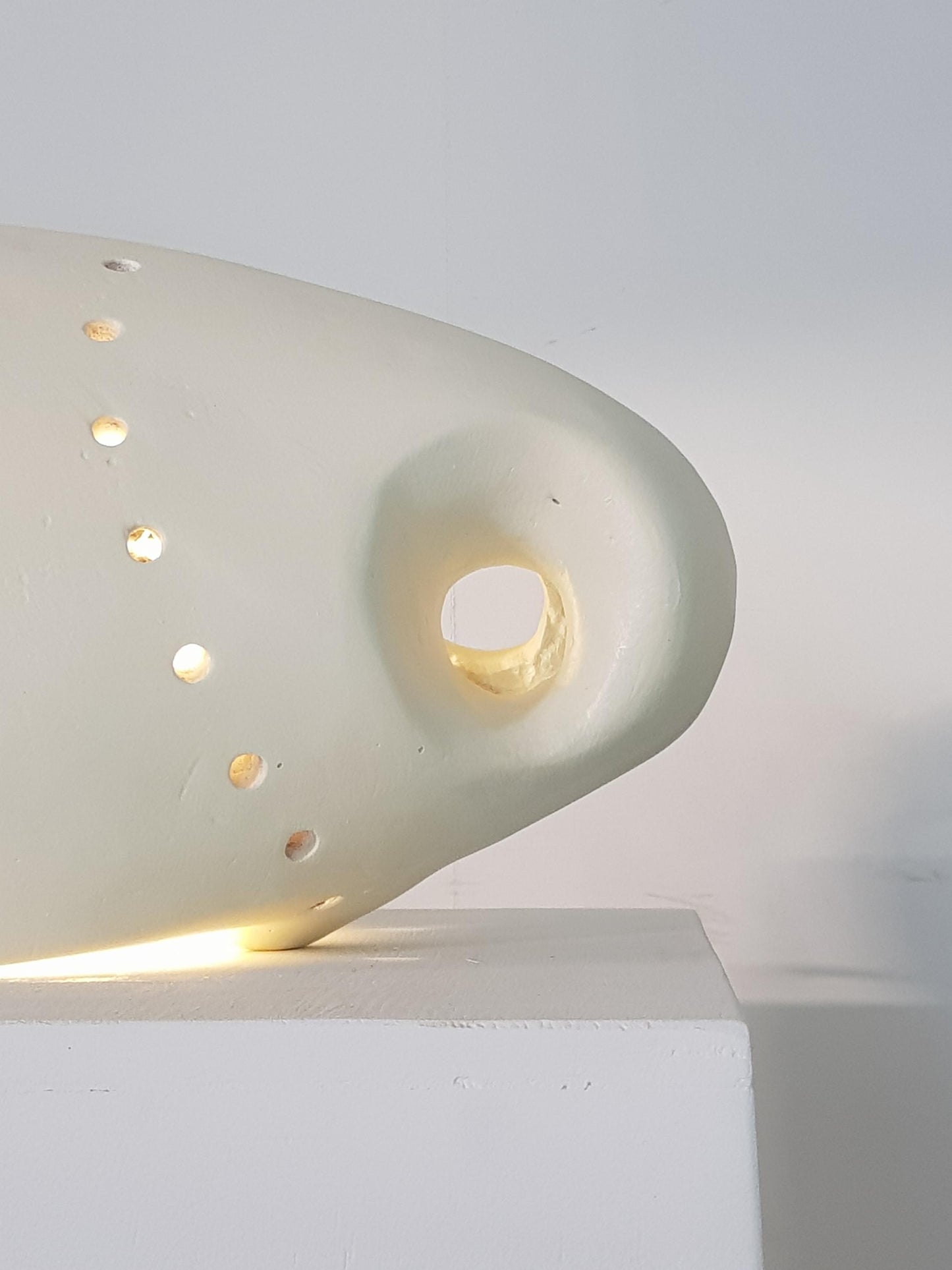 Hand-Carved Ceramic Table Lamp