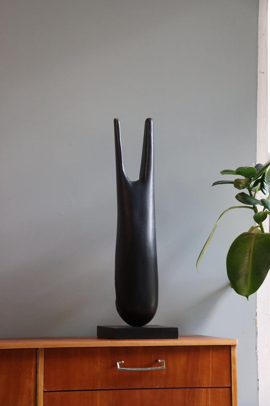 Hand-Carved Oak Sculpture