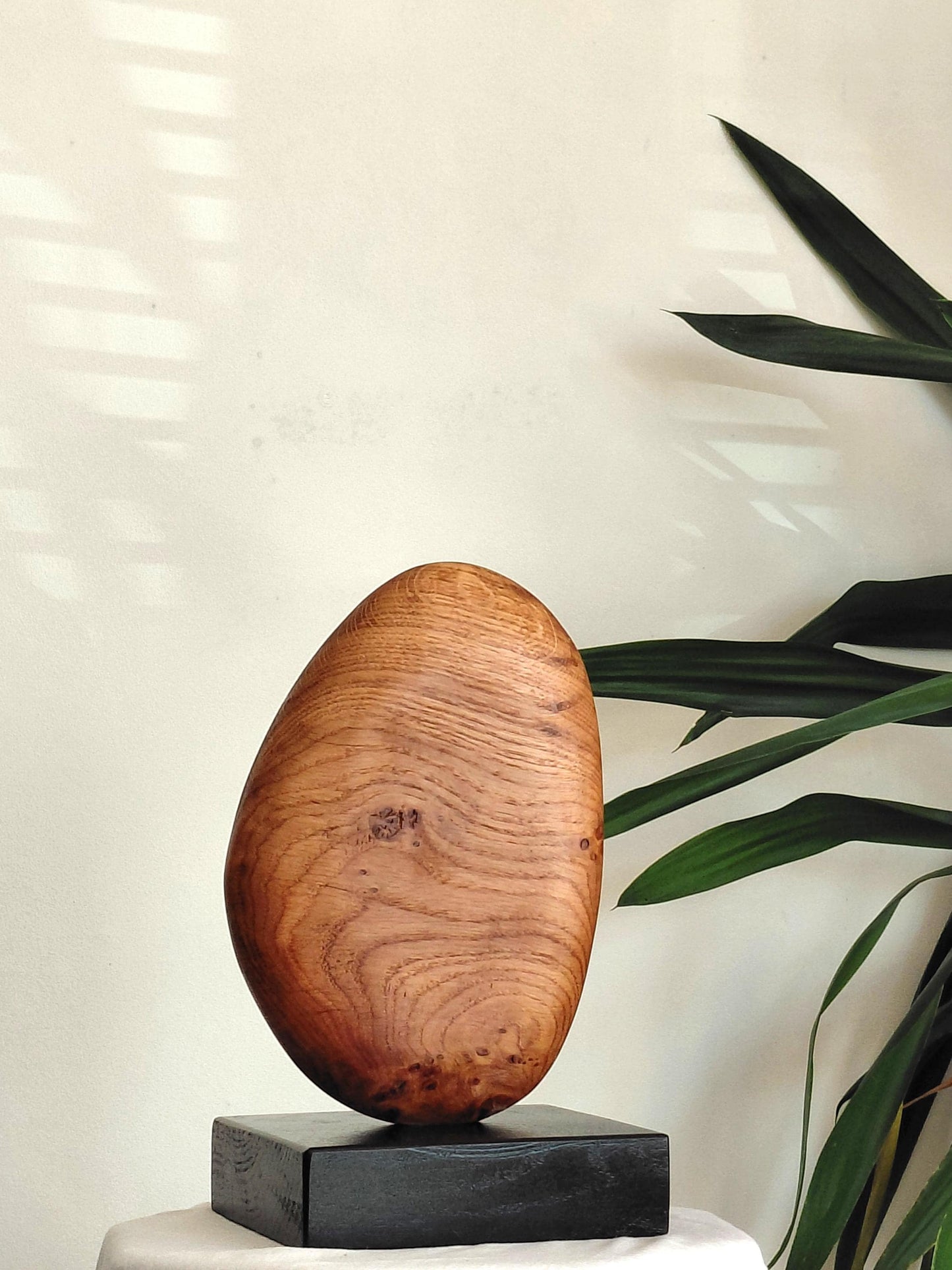 Hand Carved Burr Oak Sculpture