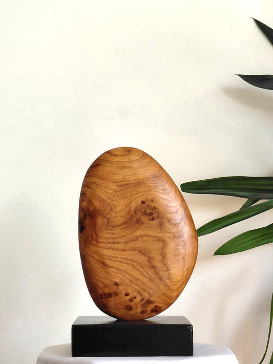 Hand Carved Burr Oak Sculpture