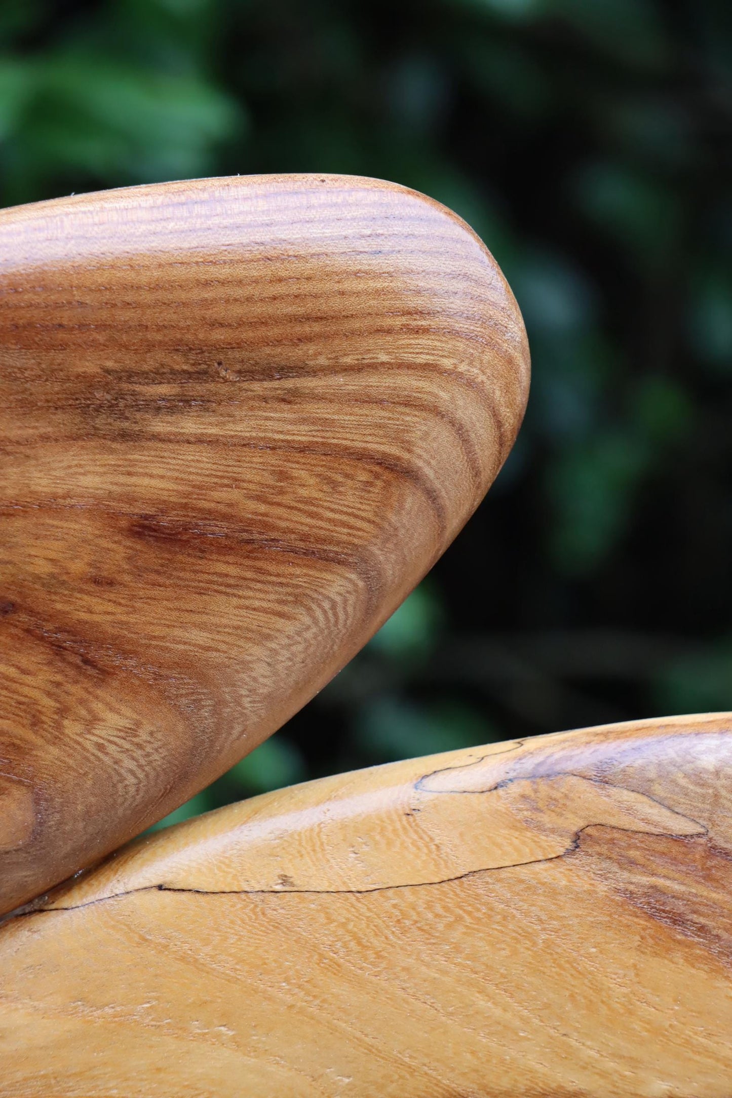 Hand Carved Elm Garden Sculpture